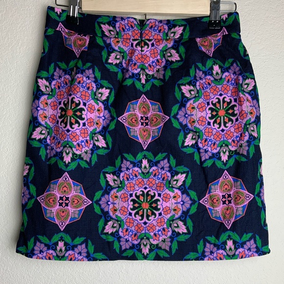 J.Crew • Printed Basketweave Mini Skirt - Picture 4 of 5